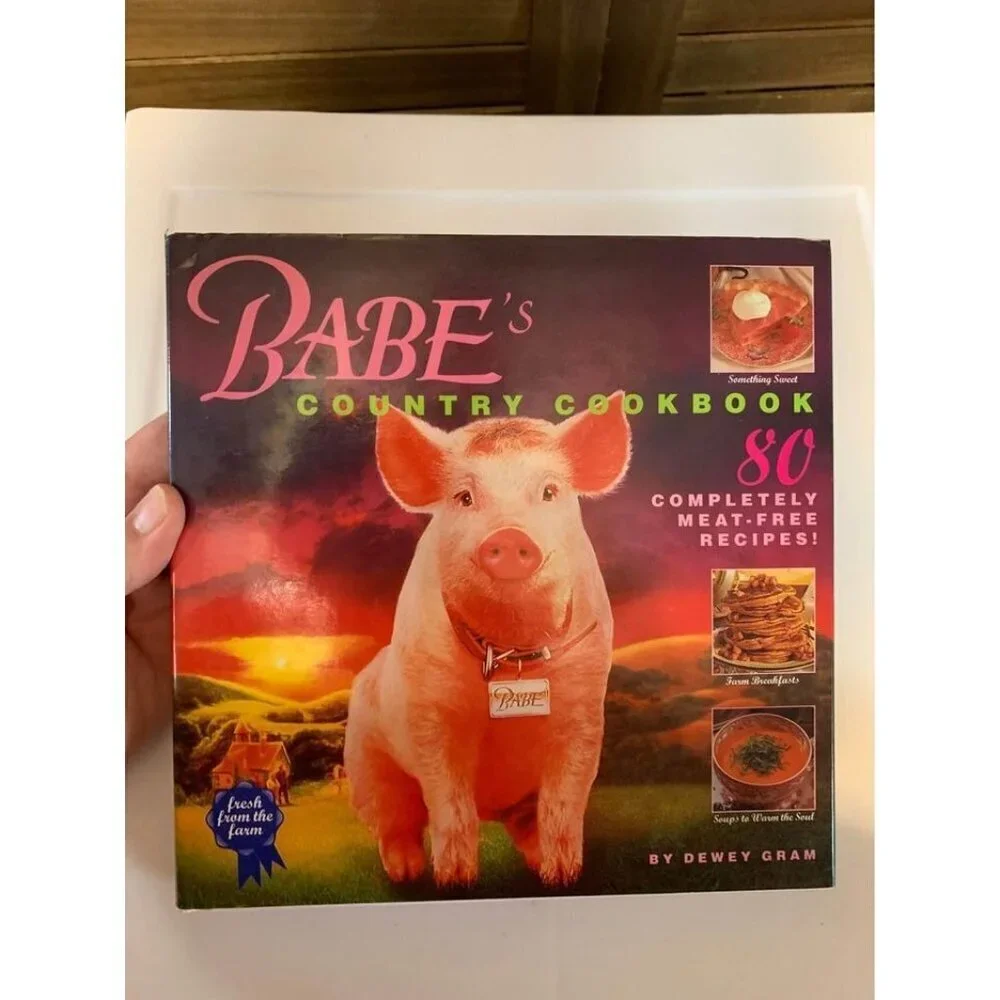 VTG Babe's Country Cookbook by Dewey Gram Hardcover 1998 Vegetarian